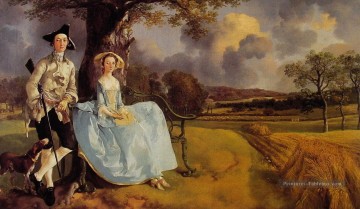 Monsieur et Madame Andrews Thomas Gainsborough Peinture à l'huile